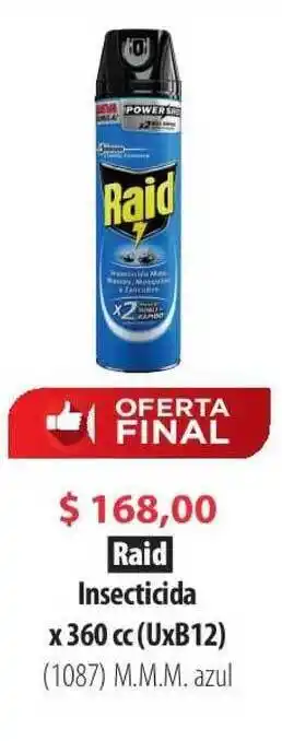 Parodi Raid Insecticida x 360cc oferta