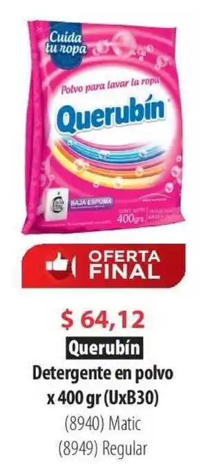 Parodi Querubín Detergente En Polvo x 400gr oferta