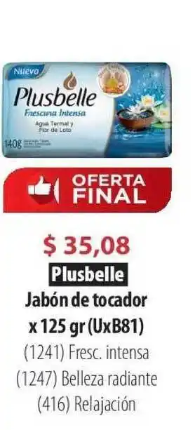 Parodi Plusbelle Jabón De Tocador x 125gr oferta