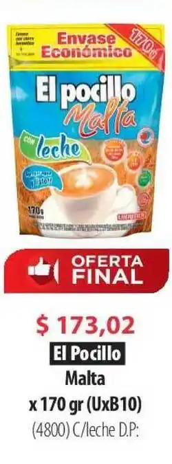 Parodi El Pocillo Malta 170gr (UxB10) oferta