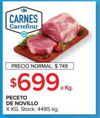Carrefour Market Peceto De Novillo x kg oferta