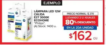 Carrefour Market Lámpara Led 12W Cálida E27 3000K Ecohome oferta