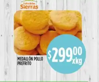 Supermercados Toledo Medallón Pollo Prefrito oferta