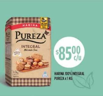 Supermercados Toledo Harina 100% Integral Pureza x 1kg oferta