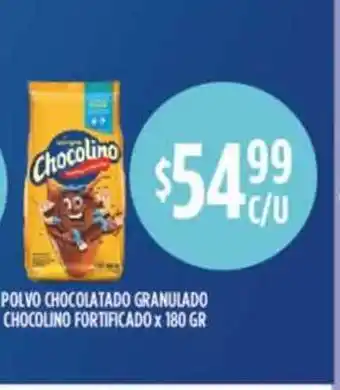 Supermercados Toledo Polvo Chocolatado Granulado Chocolino Fortificado x 180gr oferta