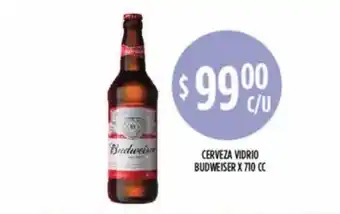 Supermercados Toledo Cerveza Vidrio Budweiser x 710cc oferta