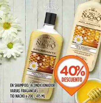 Supermercados Toledo En Shampoo - Acondicionador Varias Fragancias Tio Nacho oferta