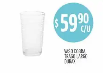 Supermercados Toledo Vaso Cobra Trago Largo Durax oferta