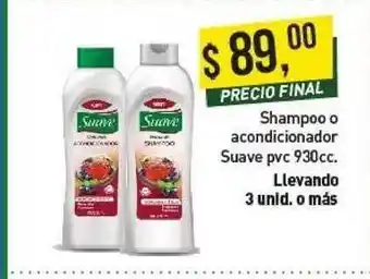 Supermercados Damesco Shampoo O Acondicionador Suave Pvc 930cc oferta