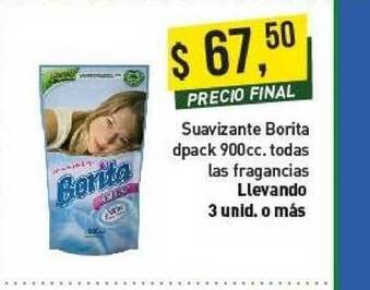 Supermercados Damesco Suavizante Borita Dpack oferta