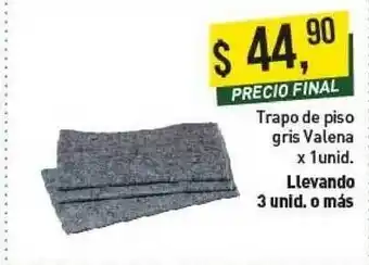 Supermercados Damesco Trapo De Piso Gris Valena x 1unid oferta