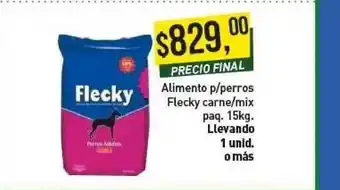 Supermercados Damesco Alimento P-perros Flecky Carne-mix Paq. 15kg oferta