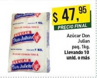 Supermercados Damesco Azúcar Don Julian Paq. 1kg oferta