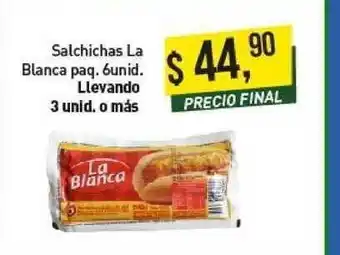 Supermercados Damesco Salchichas La Blanca Paq. oferta