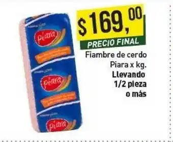 Supermercados Damesco Fiambre De Cerdo Piara x kg oferta