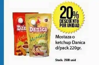 Supermercados Damesco Mostaza Ketchup Danica D-pack 220gr oferta