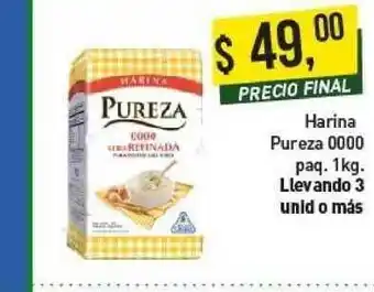 Supermercados Damesco Harina Pureza 0000 Paq. 1kg oferta