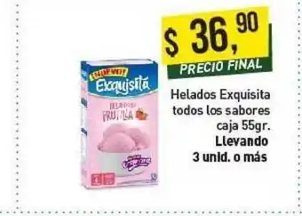 Supermercados Damesco Helados Exquisita Todos Los Sabores Caja 55gr oferta
