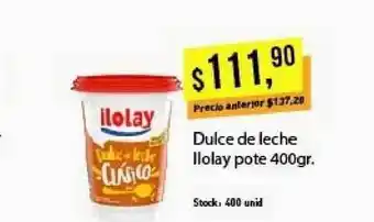 Supermercados Damesco Dulce De Leche Ilolay Pote oferta