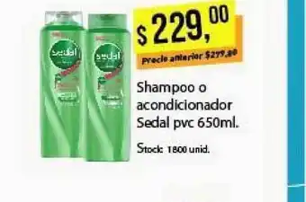 Supermercados Damesco Shampoo O Acondicionador Sedal 650ml oferta