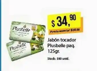 Supermercados Damesco Jabón Tocador Plusbelle Paq. 125gr oferta