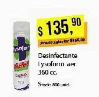 Supermercados Damesco Desinfectante Lysoform Aer 360cc oferta