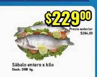 Supermercados Damesco Sábalo Entero oferta