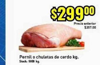Supermercados Damesco Pernil O Chuletas De Cerdo oferta