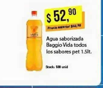 Supermercados Damesco Agua Saborizada Baggio Vida Todos Los Sabores Pet oferta