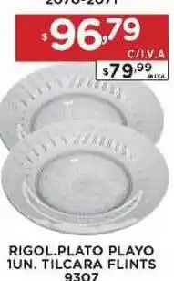 Hipermay Rigol.Plato Playo 1un. Tilcara Flints oferta