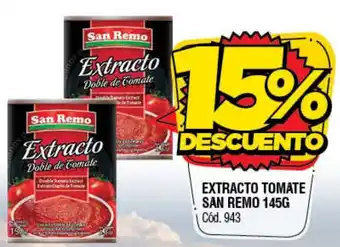 Supermercados Yaguar San Remo Extracto Tomate 145g oferta