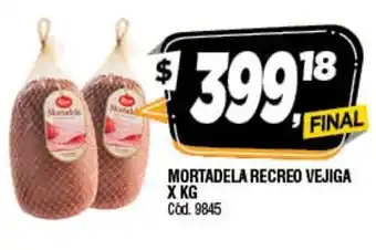 Supermercados Yaguar Mortadela Recred Vejiga x kg oferta