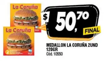 Supermercados Yaguar Medallon La Coruña 2Und 120gr oferta