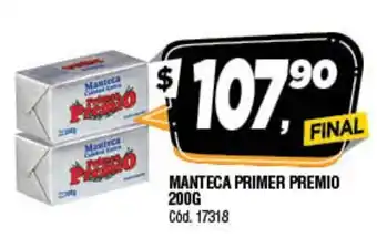 Supermercados Yaguar Manteca Primer Premio 200g oferta