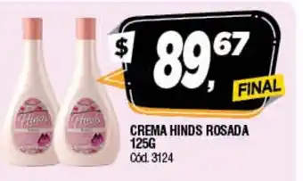 Supermercados Yaguar Crema Hinds Rosada 125g oferta