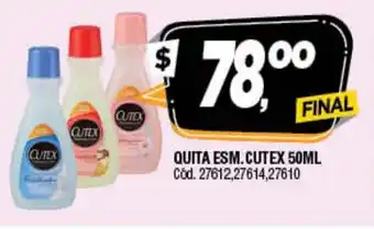 Supermercados Yaguar Quita Esm. Cutex 50ml oferta