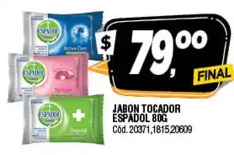 Supermercados Yaguar Espadol Jabon Tocador 80g oferta