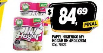 Supermercados Yaguar My Hogar Papel Higienico DH 4Rolx20m oferta
