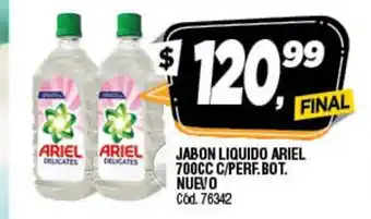 Supermercados Yaguar Ariel Jabon Liquido 700cc C/Perf.Bot Nuevo oferta
