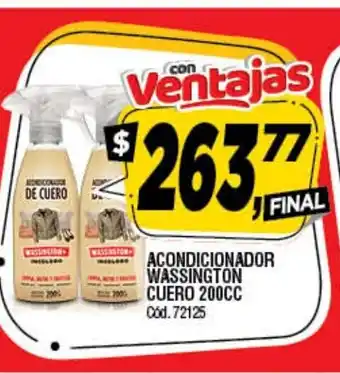 Supermercados Yaguar Wassington Acondicionador Cuero 200cc oferta