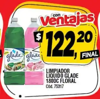 Supermercados Yaguar Glade Limpiador Liquido 1800c Floral oferta