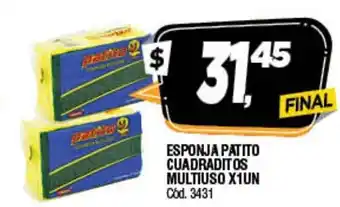 Supermercados Yaguar Esponja Patito Cuadraditos Multiuso x 1 Un oferta
