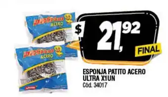 Supermercados Yaguar Esponja Patito Acero Ultra x 1 Un oferta