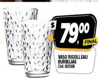 Supermercados Yaguar Vaso Rigolleau Burbujas oferta