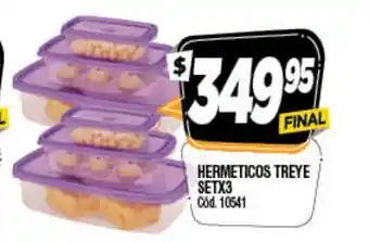 Supermercados Yaguar Hermeticos Treye Set x 3 oferta