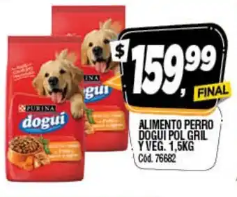 Supermercados Yaguar Dogui Alimento Perro Pol Gril Y Veg. 1,5kg oferta