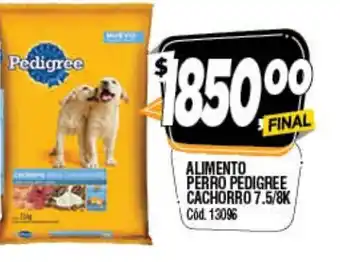 Supermercados Yaguar Pedigree Alimento Perro Cachorro 7..5/8K oferta