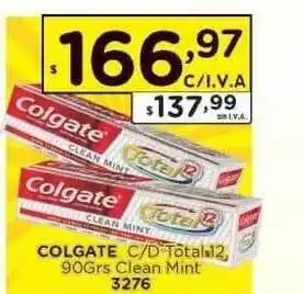 Hipermay Colgate C-D Total 12 90grs Clean Mint oferta