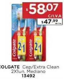 Hipermay Colgate Cep-extra Clean 2 x 1 un Mediano oferta