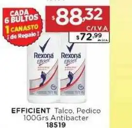 Hipermay Efficient Talco Pedico 100grs Antibacter oferta